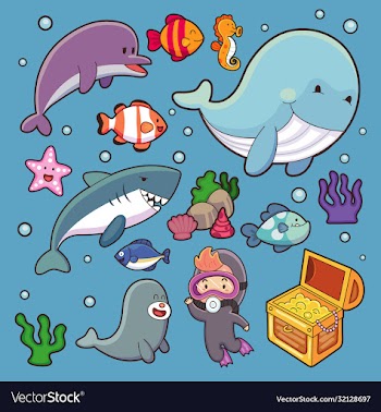 cartoon characters cute set big set