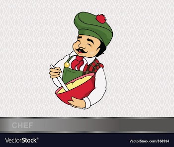 Cartoon chef vector image