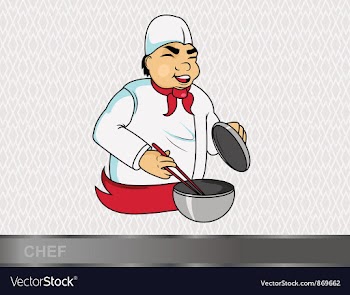 Cartoon chef vector image