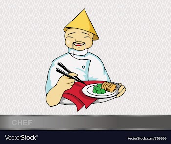 Cartoon chef vector image