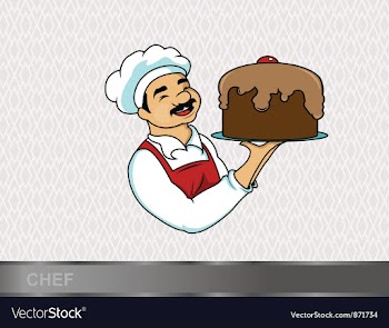 Cartoon chef vector image