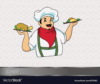 Cartoon chef vector image