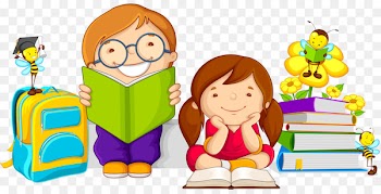 Cartoon Child Study skills - reading 