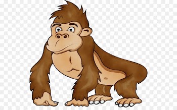 cartoon clip art animal figure old world monkey