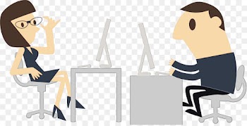 cartoon clip art animation job conversation