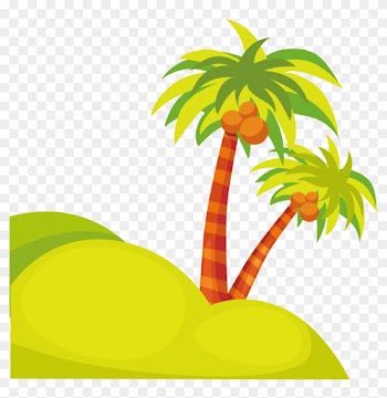 Cartoon Clip Art - Cartoon Palm Tree Transparent Background