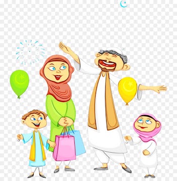 cartoon clip art celebrating happy fictional character