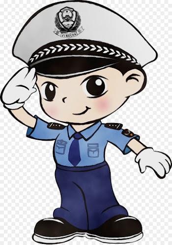 cartoon clip art police fictional character football fan accessory