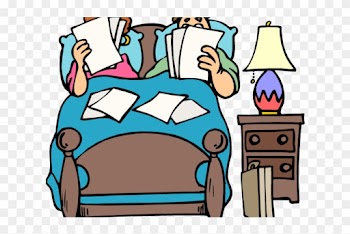 Cartoon Clipart Hospital - Cartoon Two People In Bed