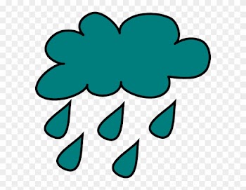 Cartoon Clouds And Rain Clipart - Cartoon Rain Clouds Transparent