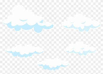 Cartoon Clouds Set Transparent Png Clip Art Imageu200b - Illustration