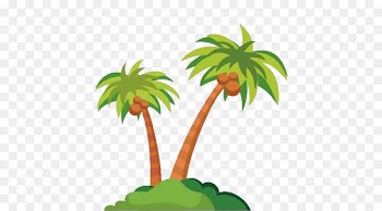 Cartoon Coconut - coconut tree 