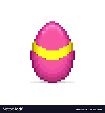 cartoon colored easter egg