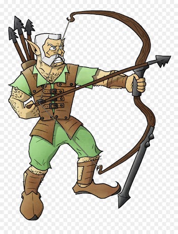 Cartoon Comics Bow and arrow Illustration - play elder scrolls arena 