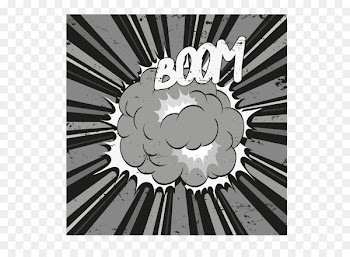 Cartoon Comics Speech balloon Explosion - Comic exploded cloud material 