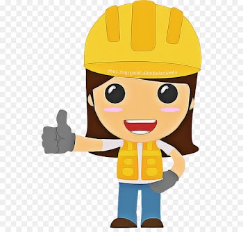 cartoon construction worker toy headgear personal protective equipment