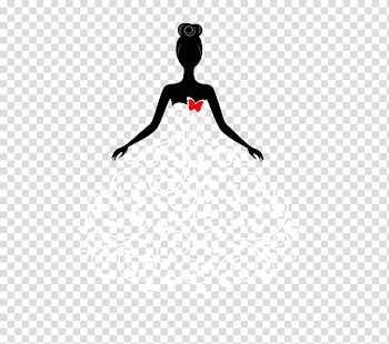 Cartoon Contemporary Western wedding dress Formal wear, Black and white butterfly wedding beauty transparent background PNG clipart