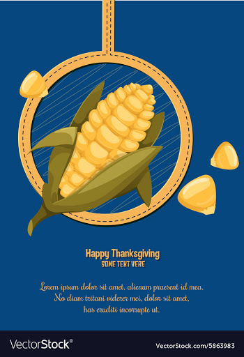 Cartoon corn vector image