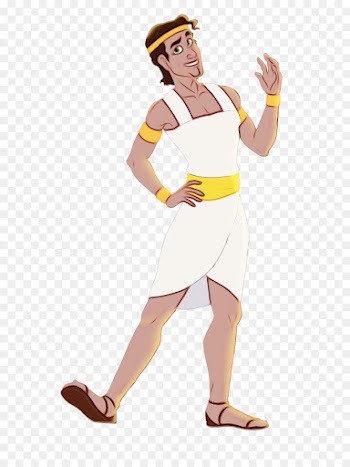 cartoon costume standing arm muscle
