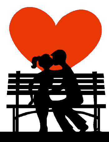 Cartoon Couples Kissing - Clip Art Library