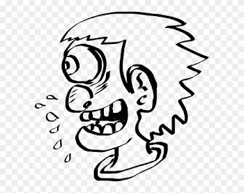 Cartoon Crazy People - Ugly Clipart Black And White