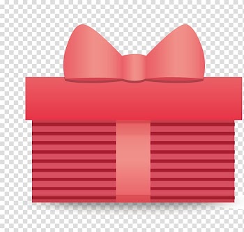Cartoon , Cute cartoon red gift box transparent background PNG clipart