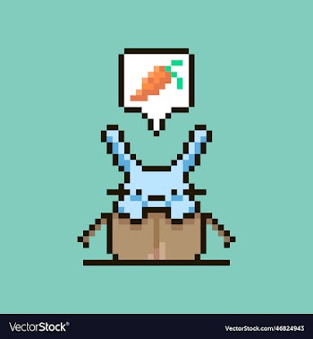 cartoon cute rabbit with carrot