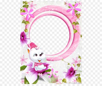 Cartoon Cuteness - Pink Flower Frame 