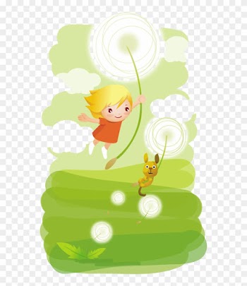 Cartoon Dandelion Illustration - Cartoon Dandelion Illustration