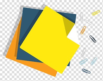 Cartoon Designer, Color notes paperclip transparent background PNG clipart