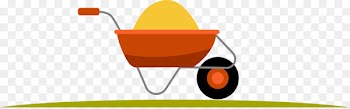 Cartoon, Designer, Zhongshan District Liupanshui, Wheelbarrow, Orange PNG