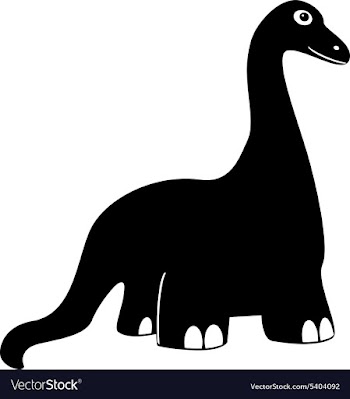 Cartoon dinosaur vector image