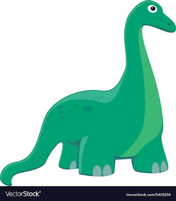 Cartoon dinosaur vector image