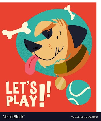 Cartoon dog flat style design vector image