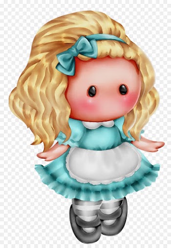 cartoon doll brown hair figurine toy