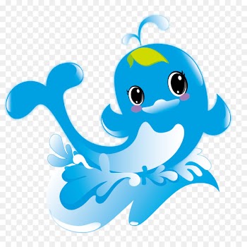 Cartoon Dolphin Cuteness - Cartoon fish drops 