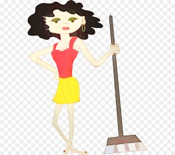 Cartoon, Donald Duck, Broom, Charwoman PNG