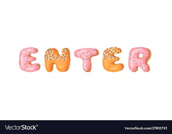 Cartoon donut hand drawn drawing sweet bun actual vector image