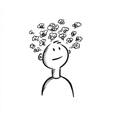Cartoon Doodle Representation of Cognitive Dissonance Cartoon Doodle Representation of Cognitive Dissonance