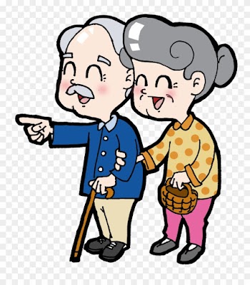 Cartoon Double Ninth Festival Old Age - Old People Cartoon Png