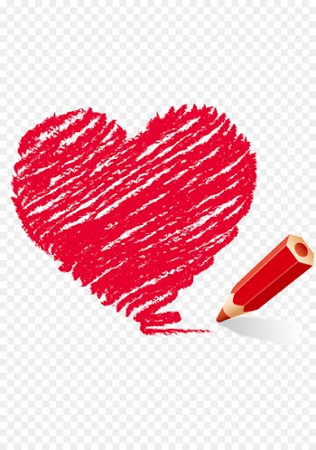 Cartoon Download Crayon - Heart-shaped 