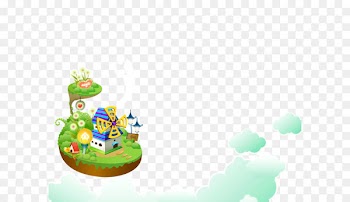 Cartoon Download - Floating house 