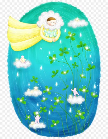 Cartoon Drawing - Fantasy Clover 