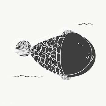 Cartoon drawing of a fish | Free stock vector - 47058