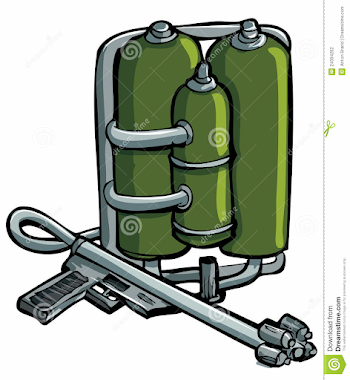 Cartoon Drawing Of Flame Thrower Stock Illustration - Illustration ...