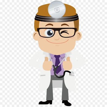 Cartoon Drawing Physician - Point of the cartoon doctor 
