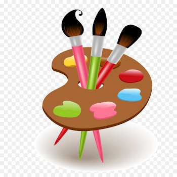 Cartoon Drawing School supplies Clip art - Vector color brushes 
