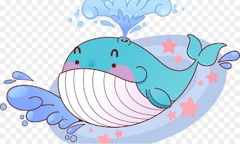 Cartoon Drawing Whale - Sprinkler whale 