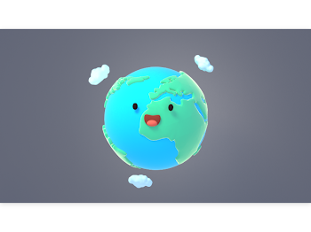Cartoon Earth by Judy Kao on Dribbble