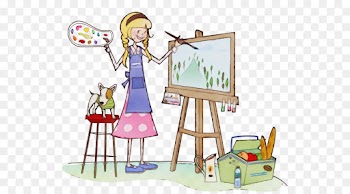 cartoon easel clip art sharing play